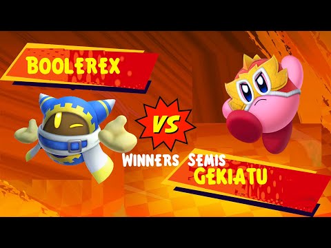 Boolerex (Beam/Magolor) vs Gekiatu (Wrestler) Kirby Fighters 2 Japan International Winners Semis