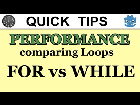 Godot Engine 3.x - Quick Tips || FOR vs WHILE Loop