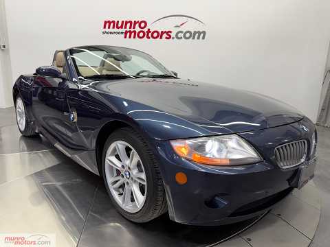 2005 BMW Z4 2dr Roadster 3.0i in Blue for sale at Munro Motors in Brantford, ON