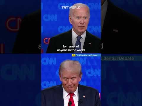 Biden and Trump debate over Israel and Gaza
