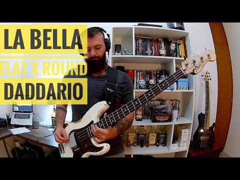 Flatwound vs Roundwound - La Bella vs D'Addario