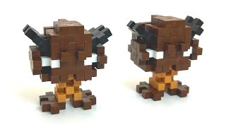 Plus-Plus Goomba instructions