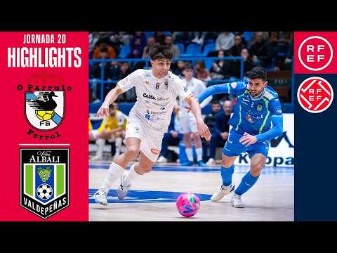 Resumen #PrimeraDivisiónFS O Parrulo Ferrol - Viña Albali Valdepeñas - J20 | FutsalRFEF