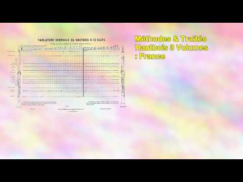 Méthodes & Traités Hautbois 3 Volumes : France