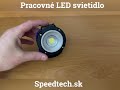 Pracovné AKU LED svetlo - 6W so širokým lúčom - Video Youtube