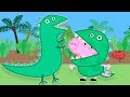 Peppa Pig English Full Episodes Mr Dinosaur is Lost | 30 MINUTES | Cartoons for Children