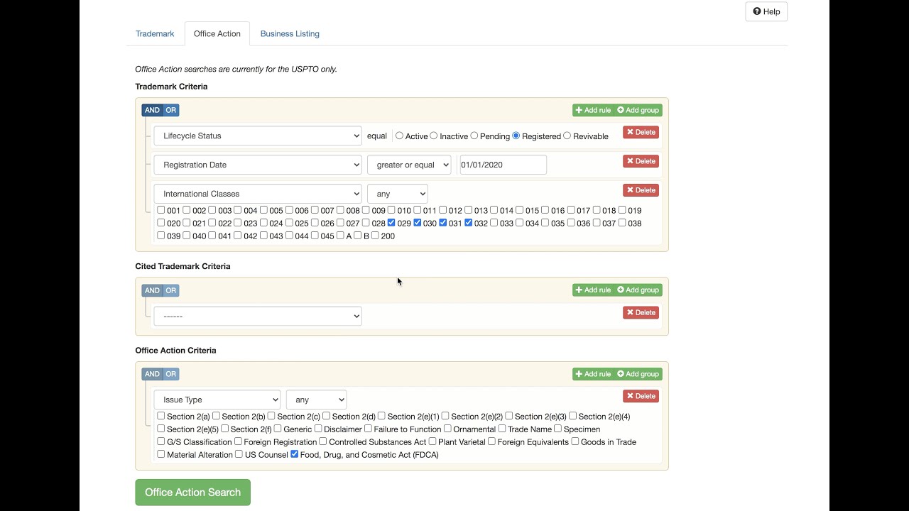 TM TKO: Manual search 4: FDCA refusals