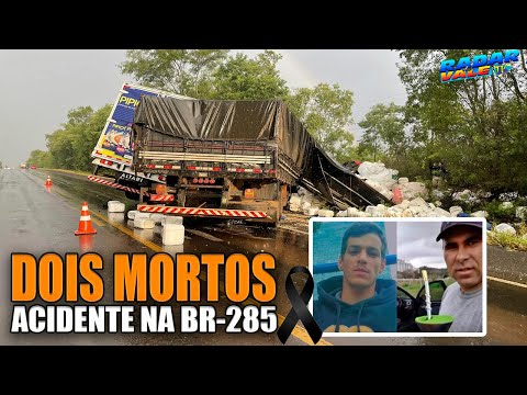 Colisão entre dois caminhões termina com DOIS MORTOS na BR-285 em Santo Antônio das Missões-RS