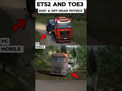 Euro truck simulator 2 vs truckers of Europe 3 Pc game and mobile game comparison 📈🧐