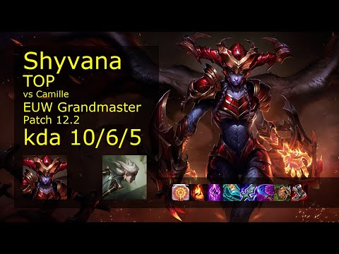 Rank 1 EUW Shyvana: Top vs Camille
