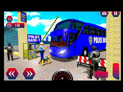 US Police Bus Driving NEW Simulator - Off Road Transport Duty Driver 3D - Android GamePlay