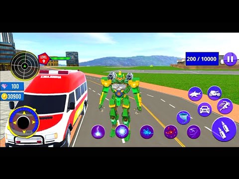 Shark Robot Car Game - Tornado Robot Bike Games 3D - Android Gameplay Part 4