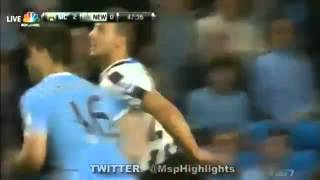 preview picture of video 'Steven Taylor Red Card Manchester City vs Newcastle United 19 08 2013'