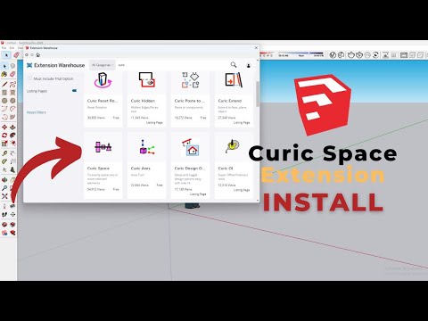 Curic Space Extension install in Sketchup