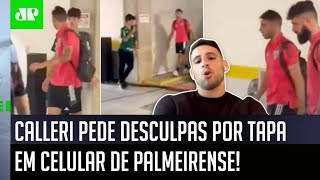 Olha o que Calleri falou após dar tapa em celular de palmeirense no Allianz Parque