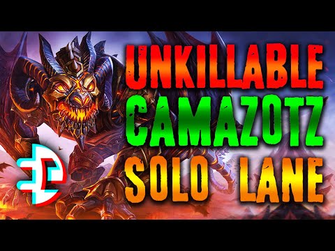 THIS NEEDS A NERF! - CAMAZOTZ MASTERS RANKED CONQUEST SOLO LANE - SEASON 7 SMITE - 2K RESOLUTION