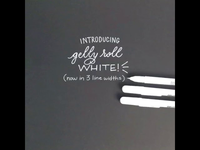 Vídeo relacionado con Juego de 3 bolígrafos blancos Gelly Roll Basic Sakura en estuche