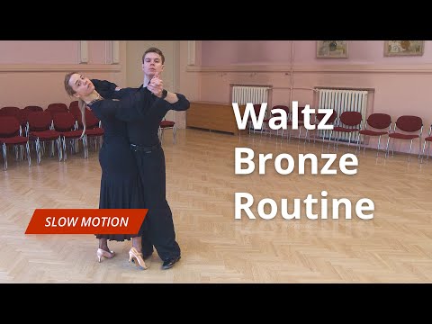 Waltz Bronze Level Choreography | Hesitation Change, Double Reverse Spin