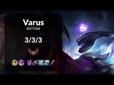 Varus vs Jhin BOTTOM - KR GRANDMASTER Patch 15.9