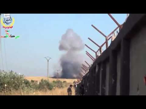 قصف الطيران الحربي في محيط مطار منغ العسكري لعرقلة تقدم الجيش الحر