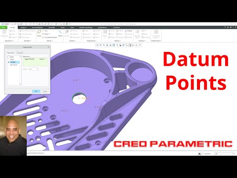 Creo Parametric - How to Create Datum Points | Part Modeling