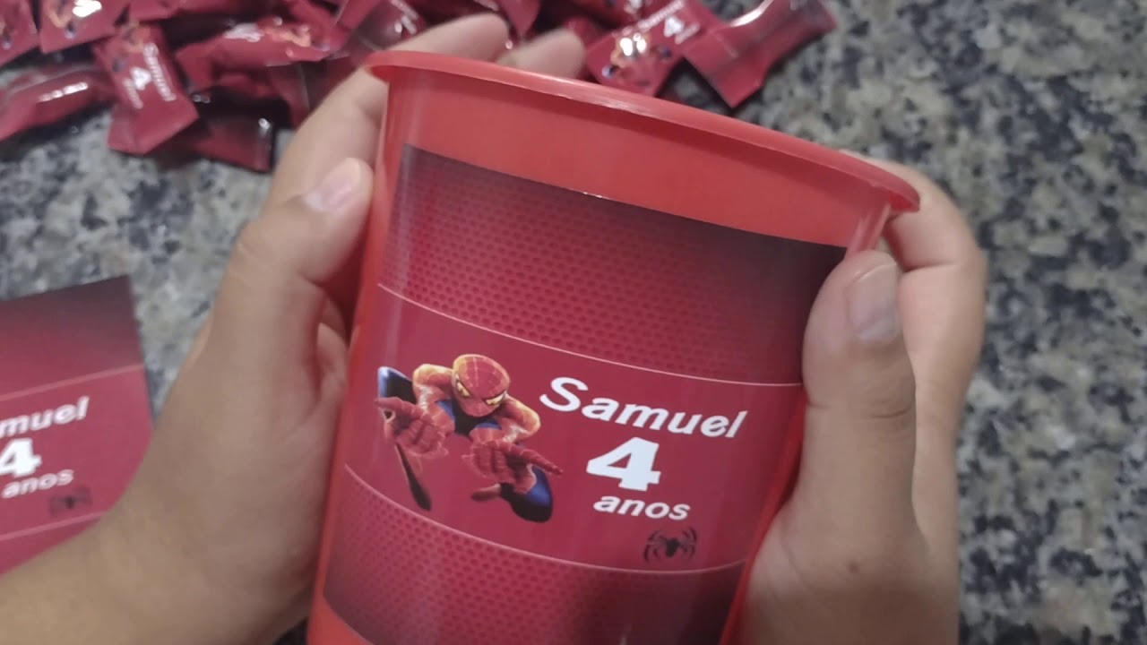 Como adesivar Balde de pipoca 1L