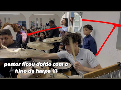 Nathan Novais - Hino da Harpa 39 assim pode? #drumcam #drums #hinos #drummer #drumcover