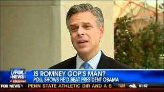Huntsman says Romney is a flip-flop who can't beat Barack Obama.
