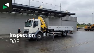 Cami&atilde;o de caixa aberta DAF LF 250 4X2 HYVA HB150XE3 Crane Kran Automatic Euro 6 | Imagem 4 - Autoline