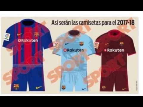 FC Barcelona New Home, Away and Thirds Kits 2017-18