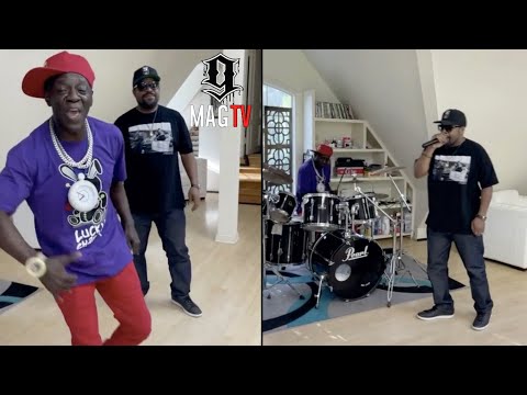 Ice Cube Rocks The Mic With Flavor Flav On The Drums! 🎤