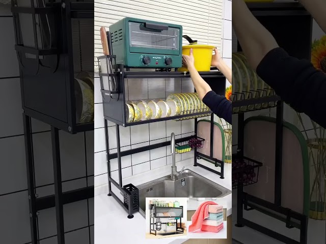 Vídeo relacionado con Secador de Platos Negro Vajilla Vilde Acero Inoxidable Accesorios de Cocina