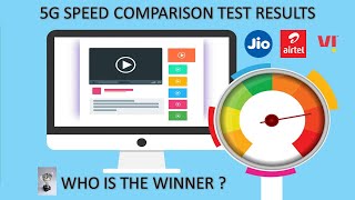 5G Speed Comparison of Jio, Airtel and Vi | Download and Upload Speed Test Results #youtube #5gspeed