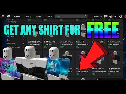 How To Get Free Shirts In Roblox