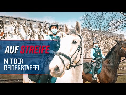 On patrol with the mounted police unit - Hesse Police