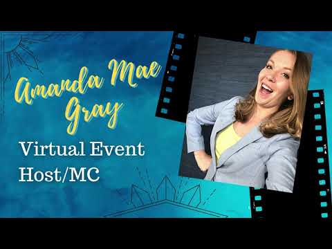 Virtual Event Host MC (Emcee) Demo Reel Amanda Mae Gray [Livestreams, Zoom]