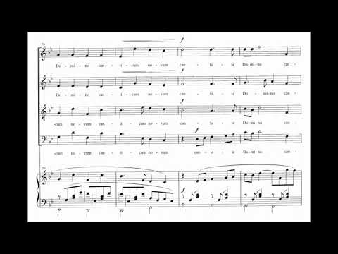 Cantate Domino (K. Matsushita) Score Animation