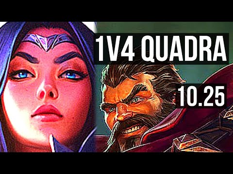 IRELIA vs GRAVES (TOP) | 1v4 Quadra, 7 solo kills | TR Diamond | v10.25