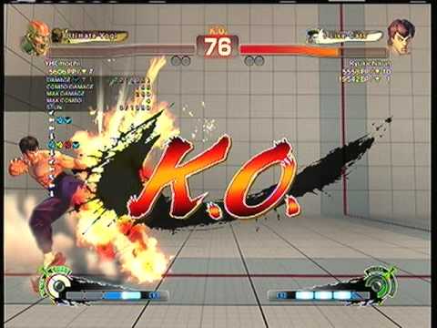 SSF4AE: Dhalsim (YHCmochi)  vs.  Fei-long (Ryukichikun)    SD