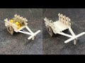 How To Make A Mini Bullock Cart With Icecream Stick Popsicle Stick Craft Tutorial Our Craft Ideas