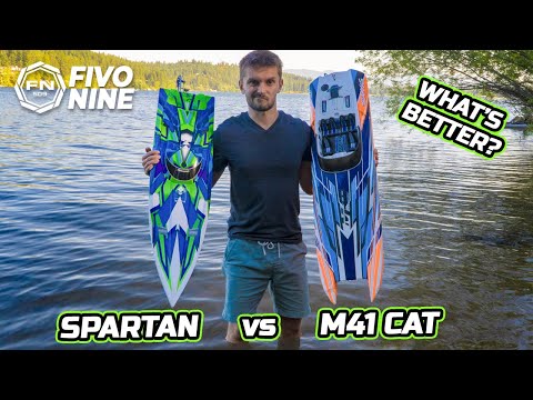 Traxxas Spartan vs Traxxas M41 widebody Catamaran