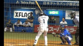 20190710 山田哲人(S)の四球(v.s.ソリス(DB) 神宮球場)