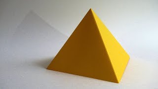 How to make a paper PYRAMID easy