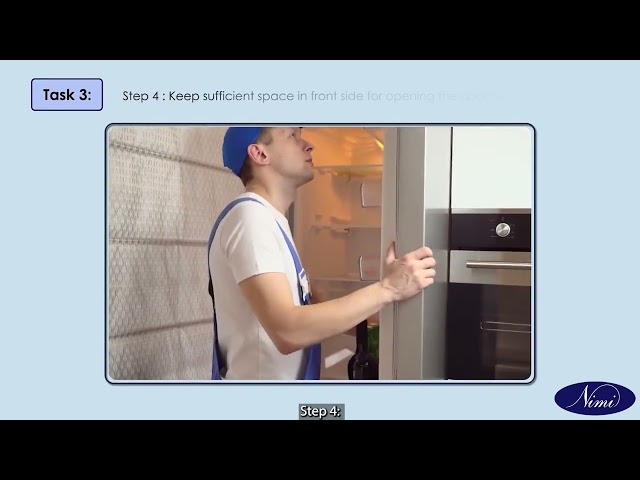 Installation of refrigerator