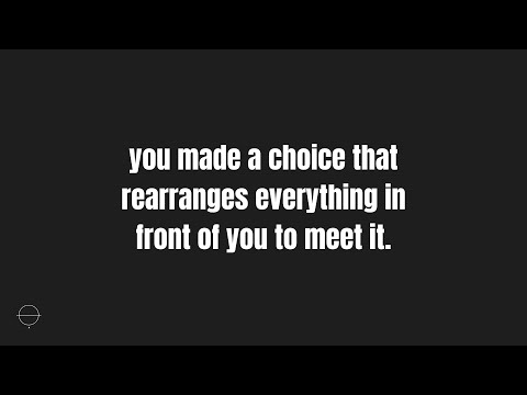what finds you because you’re finally ready