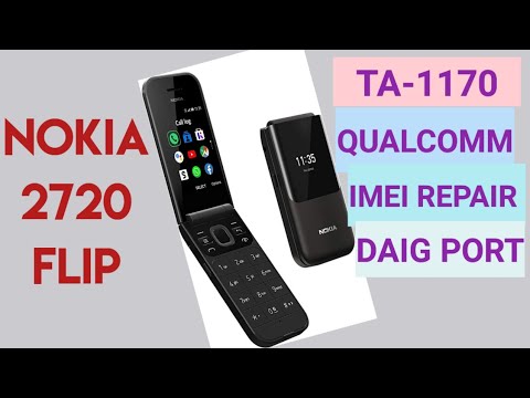 Nokia 2720 Flip TA-1170 Qualcomm Imei repair  daig port on repair modem and security