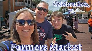 Celebration FL Farmers Market! Tons Of Variety At This Market! Beautiful Town Center Celebration!