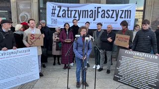 Anna Tatar – wystąpienie na inauguracji projektu „Zatrzymaj faszyzm”, Warszawa, 6.11.2025.