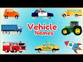 Vehicles For Kids Learn Car Truck Bus More Names Nursery Rhymes Yoyo Galaxy
