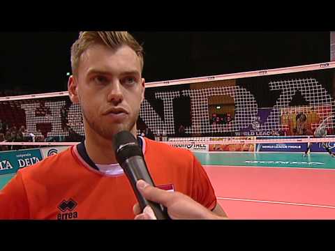 Gijs Jorna flash interview after The Netherlands - Portugal